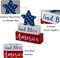 Memorial Day Decorations, 4th of July Decorations, God Bless America Wooden Block Sign with Star, Patriotic Independence Day Decor for The Home, Tiered Tray, Shelf, Table, Tabletop, Mantel